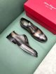 Ferragamo Man Black and grey Calfskin Business Leather Shoes 0428123 (2)_th.jpg
